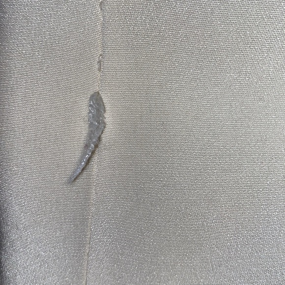 SILK MARISSA WEBB CREAM LONG CHIFFON SLEEVE BLOUSE SZ 8 - Picture 12 of 13